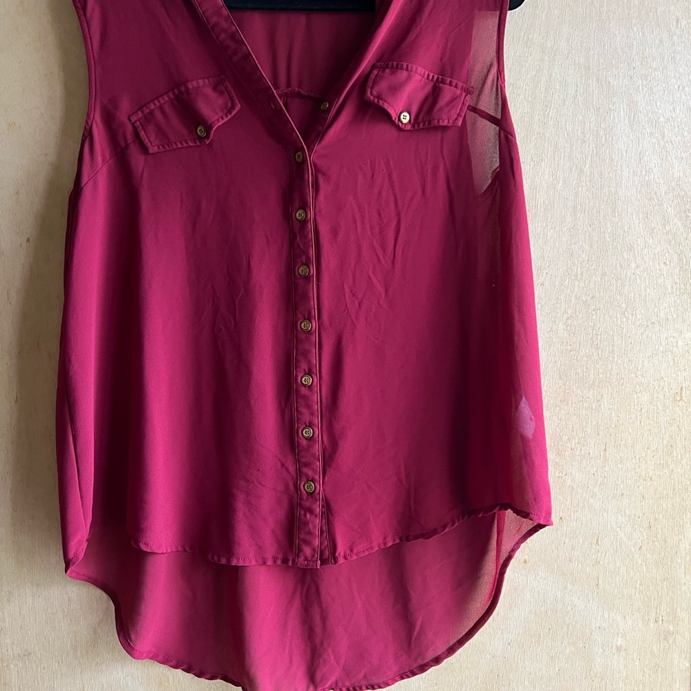 Xl poly sleeveless top
